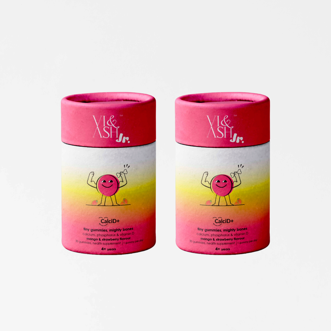 VI & ASH CalciD+ - Gummies for children | Strengthens Bones and Teeth | Supports Growth and Development | Enhances Immune Function | Aids in Muscle Function | Tasty and Fun